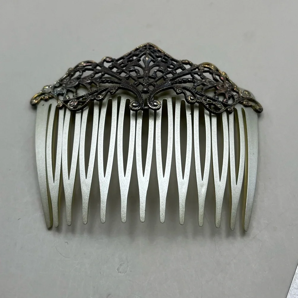 Elegant Vintage Gold and Purple Hair Accessory Set